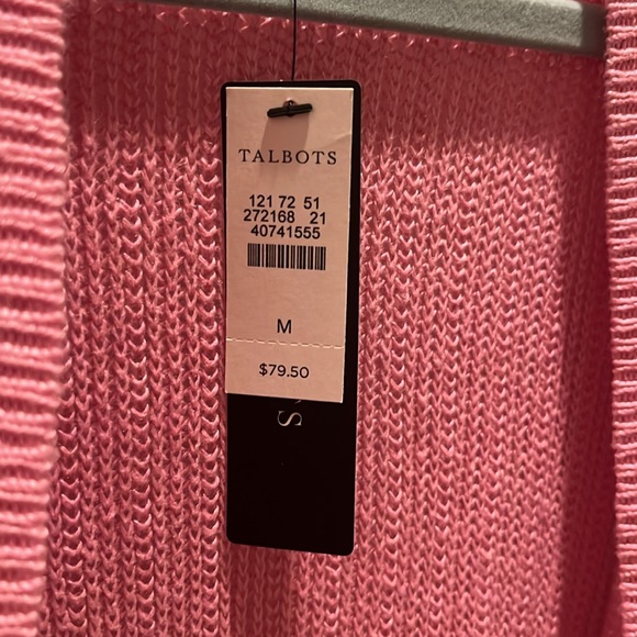 Talbots, NWT, open cardigan, 2 front pockets - Picture 2 of 4